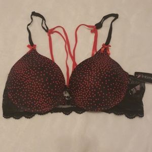 NWT Red/Black lacy bra